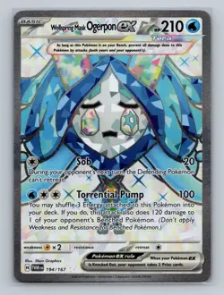 Pokemon SV06: Twilight Masquerade #194/167 Wellspring Mask Ogerpon ex - Image 1