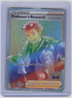 Professor's Research (Secret) Secret Rare Pokemon GO 084/078 NM - Image 1