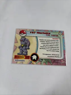2000 Topps Pokemon TV Animation Series Black Logo #57 Machoke - Image 5