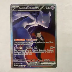 Team Rocket’s Mewtwo ex 281/217 SIR Secret Ascended Heroes Pokemon IN HAND - Image 1