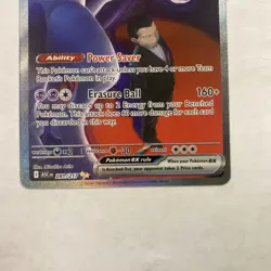 Team Rocket’s Mewtwo ex 281/217 SIR Secret Ascended Heroes Pokemon IN HAND - Image 5