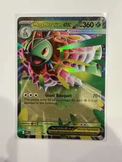 Pokemon Ascended Heroes TCG Mega Meganium EX 010/217 Mega Evo Holo Grass 360HP - Image 1