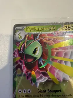 Pokemon Ascended Heroes TCG Mega Meganium EX 010/217 Mega Evo Holo Grass 360HP - Image 2