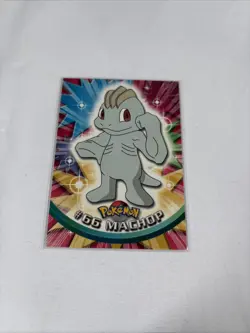 2000 Topps Pokemon TV Animation Series Black Logo #66 Machop - Image 1