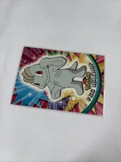 2000 Topps Pokemon TV Animation Series Black Logo #66 Machop - Image 4