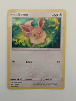 TCG Pokemon Eevee 12/12 Holo McDonalds Promo 2019: Some Wear Ungraded - Image 1