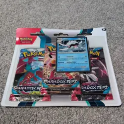 Pokemon Scarlet & Violet Paradox Rift Blister 3 Booster Packs Cetitan Promo - Image 1
