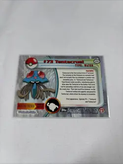 2000 Topps Pokemon TV Animation Series Black Logo #73 Tentacruel - Image 5