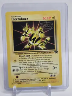 Electabuzz NM Mint Pokemon TCG 1999 Stamped WB Kids First Movie Promo - Image 1