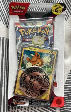 Pokemon Scarlet & Violet Obsidian Flames Single Pack Blister - Pawmi - Image 1