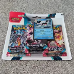 Pokemon Scarlet & Violet Paradox Rift Blister 3 Booster Packs Cetitan Promo - Image 1