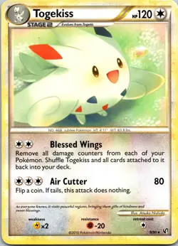 Togekiss - 9/90 (HGSS Undaunted) 009/090 Rare Deck Exclusives LP Pokemon TCG - Image 1