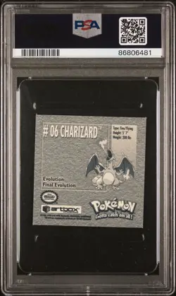 Pokemon Artbox Sticker 1999 Series 1 Charizard PSA 9 - Image 2