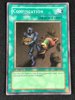 YUGIOH CONFISCATION MRL-038 1ST SUPER (MP) - Image 1