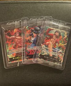 One Piece TCG 7-11 Promo Three Brothers (Ace, Sabo, Luffy) Full Set (JP) Sealed - Image 1