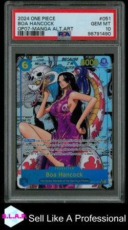 BOA HANCOCK ONE PIECE OP07-051 2024 500 YEARS IN FUTURE MANGA ALT. ART EN PSA 10 - Image 1