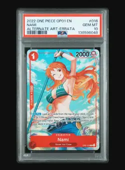 2022 One Piece OP-01 Romance Dawn | Nami Alt Art PSA 10 - Image 1