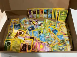 Entire Box Pokemon Card Collection Lot Binder Wotc Vintage Base Set TCG 700+ - Image 2