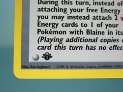 Blaine 100/132 Rare Trainer Gym Challenge Pokemon Card 1st Edition - Near Mint - Image 4
