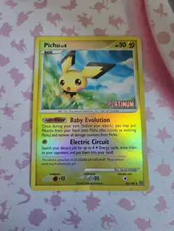 Pokemon Pichu Stormfront Reverse Holo Card 45/100 Platinum Burger King - Image 1