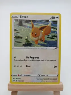 Eevee SWSH190 - Black Star Promo - Holo LP Pokemon Card, 2022 - Image 1