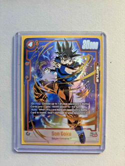 Dragon Ball Super Card Game Son Goku Awakened Pulse FB01-139 Secret Rare - Image 1