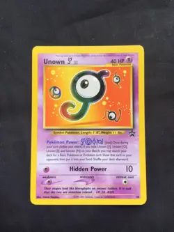 Pokemon Cards: Wizards Black Star Promo: Unown J 38 - Image 1