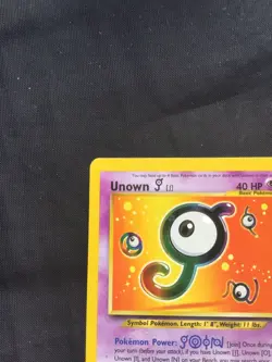 Pokemon Cards: Wizards Black Star Promo: Unown J 38 - Image 2