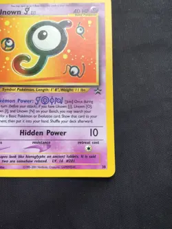 Pokemon Cards: Wizards Black Star Promo: Unown J 38 - Image 4