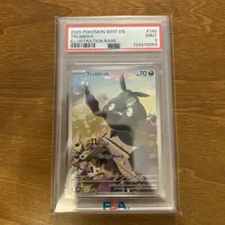 PSA 9 Trubbish - 140/086 White Flare Illustration Rare Full Art Pokemon Card - Image 1