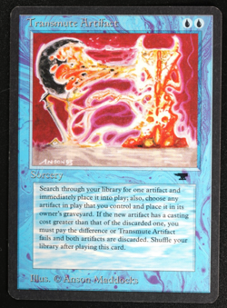 Transmute Artifact Antiquities Magic Card Reserved List MTG - Image 1