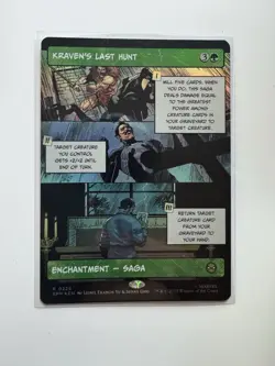 x1 Kraven's Last Hunt - Foil - Borderless R MTG Marvel's Spider-Man M/NM, Englis - Image 1