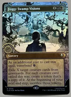 MTG Avatar: TLA Foggy Swamp Visions Sorcery RARE FOIL #0339 - Image 1