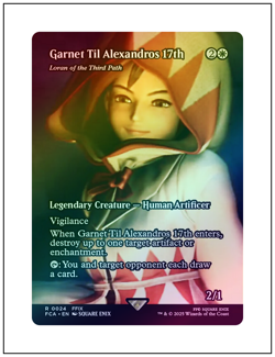 1x Garnet Til Alexandros 17th - Loran, Foil, Final Fantasy, Magic MTG NM - Image 1