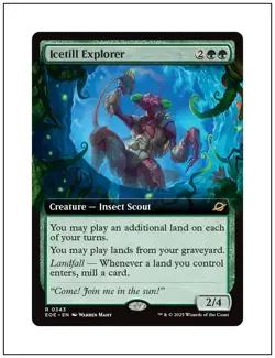 1x Icetill Explorer, Extended Art, Magic the Gathering MTG NM - Image 1