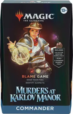 MtG: Murders at Karlov Manor - Commander Deck - Blame Game - NEW/SEALED - Image 1