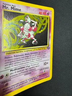 Pokemon Mr. Mime 6/64 Jungle Rara Holo Swirl Unlimited Wizards ITA Carte Vintage - Image 3