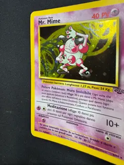 Pokemon Mr. Mime 6/64 Jungle Rara Holo Swirl Unlimited Wizards ITA Carte Vintage - Image 4