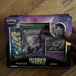 Pokemon Hidden Fates Mewtwo Pin Collection Booster Kit English - Image 1
