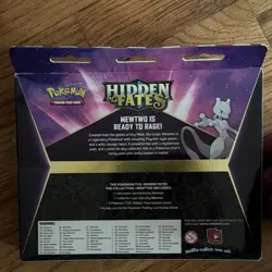Pokemon Hidden Fates Mewtwo Pin Collection Booster Kit English - Image 2