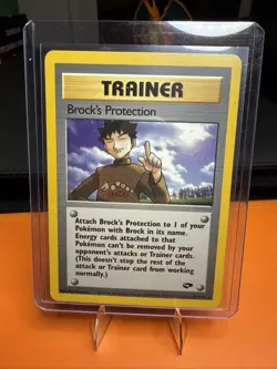 Pokemon TCG Brock's Protection 101/132 Gym Challenge Regular LP Free Shipping! - Image 1