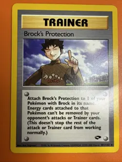 Pokemon TCG Brock's Protection 101/132 Gym Challenge Regular LP Free Shipping! - Image 2