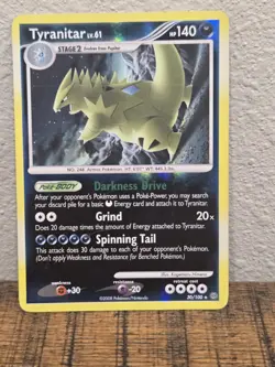 Pokemon TCG Tyranitar 30/100 Ultra Rare Reverse Holo NM- NEVER PLAYED - Image 1