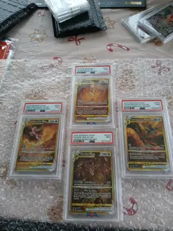 Pokemon Crown Zenith Gold VStar Set of 4 Arceus Giratina Dialga Palkia PSA 9 - Image 1
