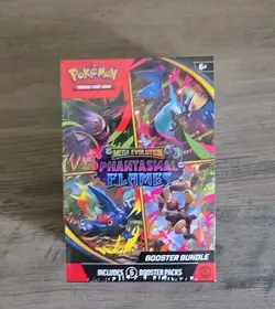 Pokemon Mega Evolution Phantasmal Flames Booster Bundle Sealed - Image 1