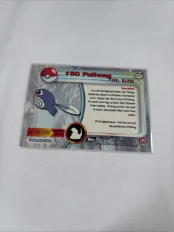 2000 Topps Pokemon TV Animation Series Black Logo #60 Poliwag - Image 5