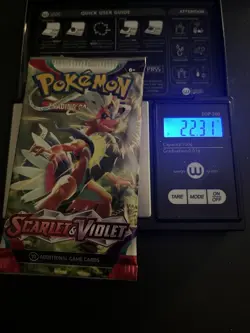 VERY HEAVY 22.31g Scarlet And Violet Base Pokemon TCG Booster Pack - Image 1