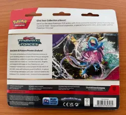 Pokemon - Scarlet and Violet - Temporal Forces - 3 Pack Blister Factory Sealed - Image 2