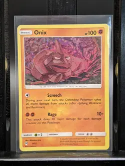 TCG Pokemon Onix 9/12 Holo McDonalds Promo 2019: LP Lightly Played Ungraded - Image 1