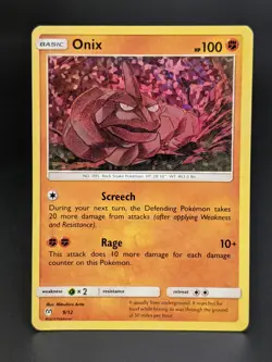 TCG Pokemon Onix 9/12 Holo McDonalds Promo 2019: LP Lightly Played Ungraded - Image 2